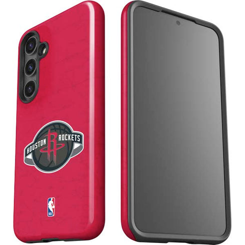 NBA Houston Rockets Distressed Galaxy S25 Impact Case